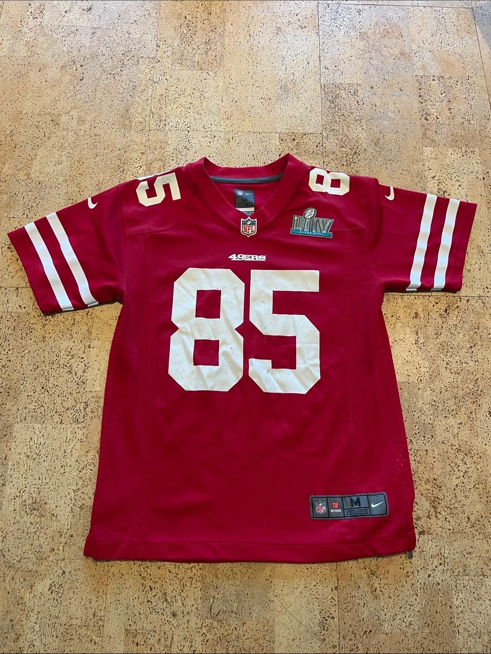 Original Nike Kids Red San Francisco 49ers #85 Kittle Jersey